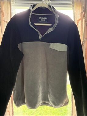 Southern Grit Men's Lightweight Black and Gray Shirt Jacket